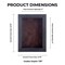 Rustic Black Wood Shadow Box Frame with Acrylic Front - Brown Suede Backing, 30 Sizes